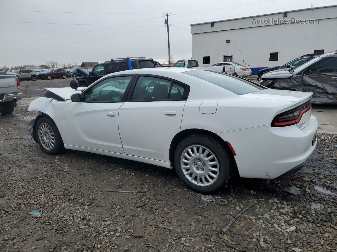 2018 Dodge Charger Police White vin: 2C3CDXKT5JH295552