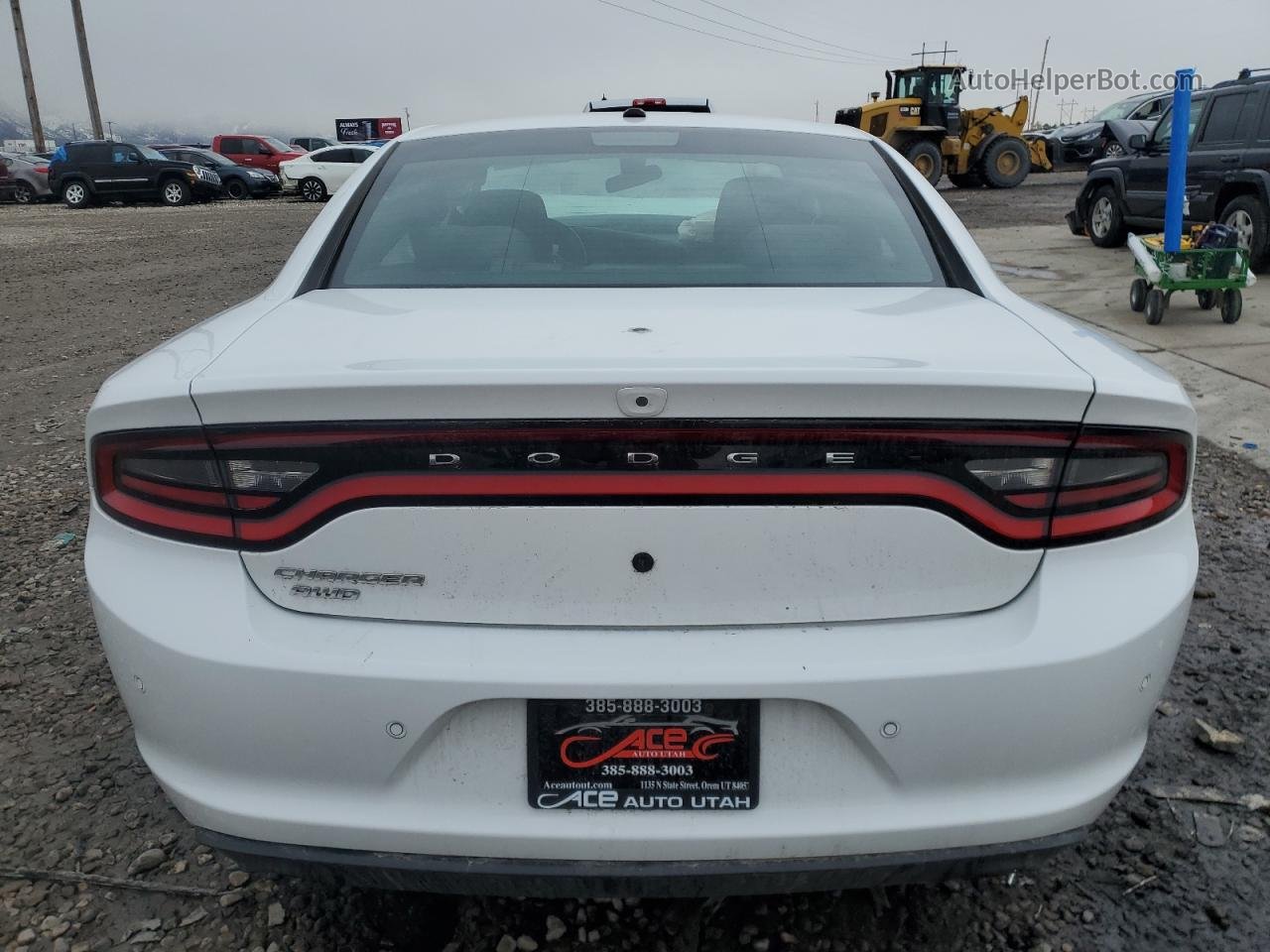 2018 Dodge Charger Police White vin: 2C3CDXKT5JH295552