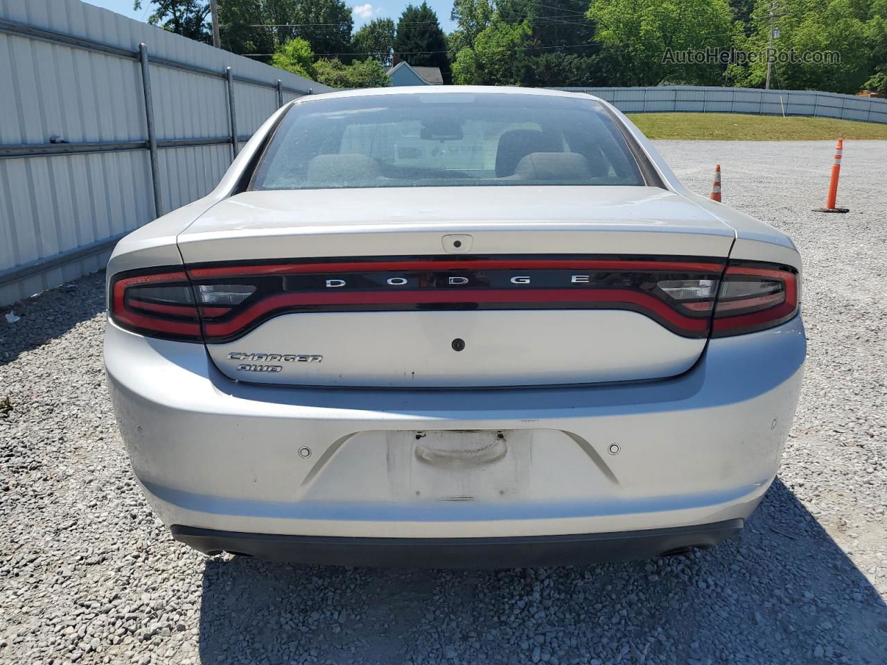 2016 Dodge Charger Police Silver vin: 2C3CDXKT6GH268112