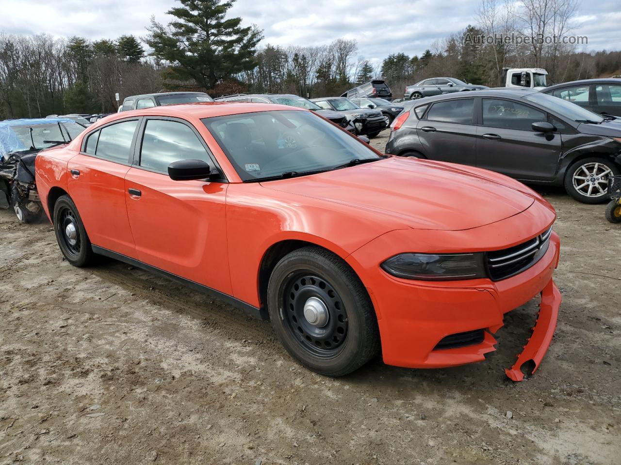 2017 Dodge Charger Police Orange vin: 2C3CDXKT6HH546881