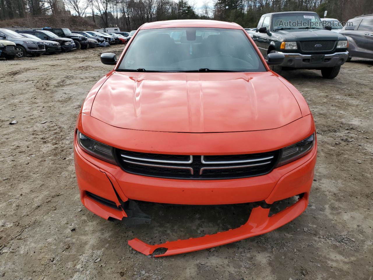 2017 Dodge Charger Police Оранжевый vin: 2C3CDXKT6HH546881