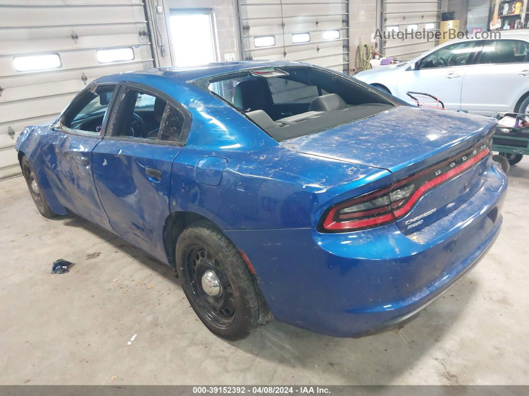 2017 Dodge Charger Police Awd Blue vin: 2C3CDXKT6HH649931