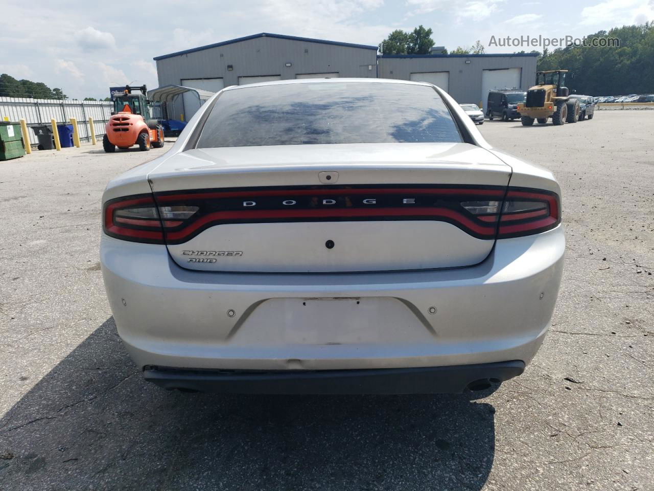 2017 Dodge Charger Police Silver vin: 2C3CDXKT6HH655373