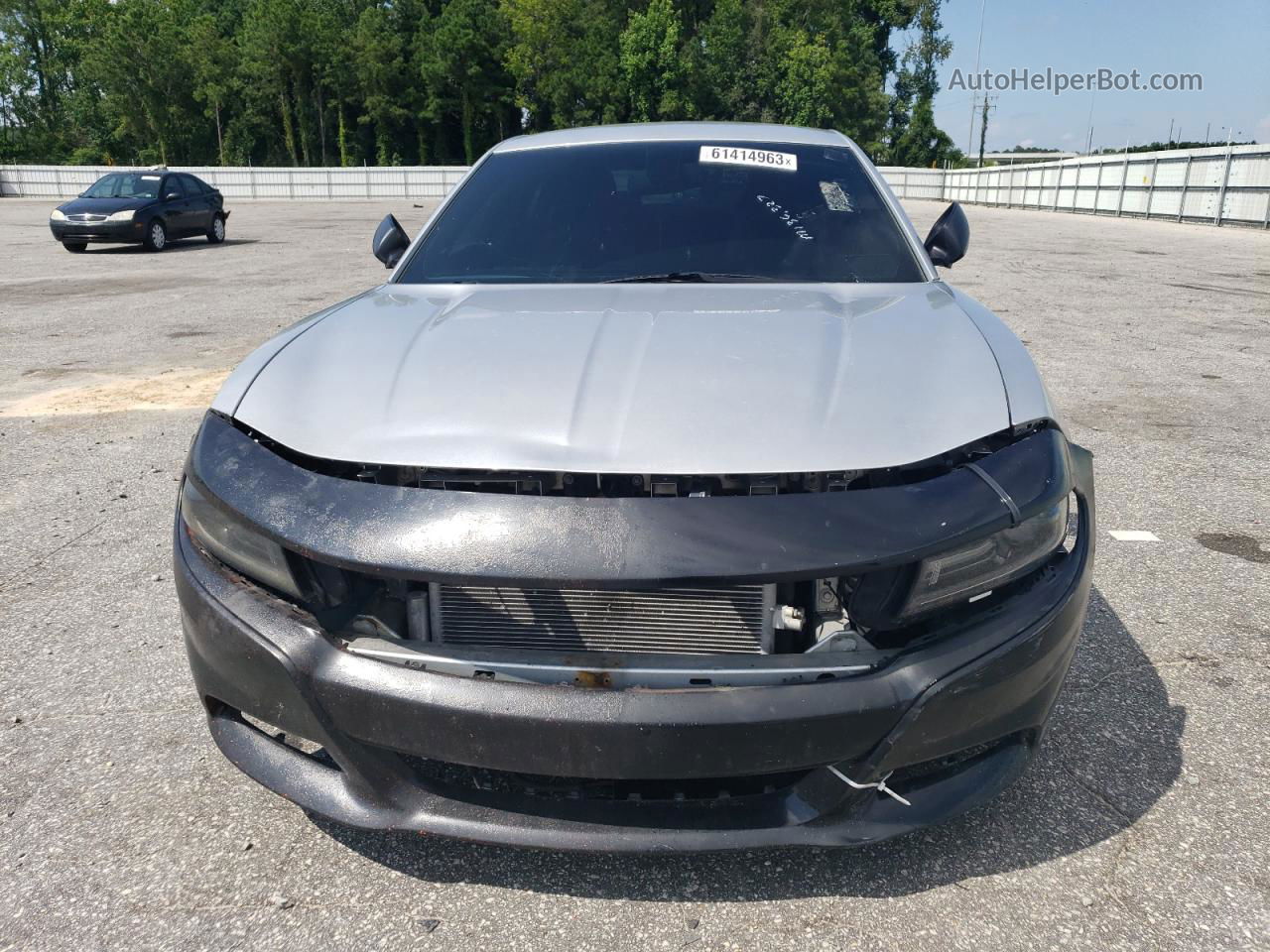 2017 Dodge Charger Police Silver vin: 2C3CDXKT6HH655373