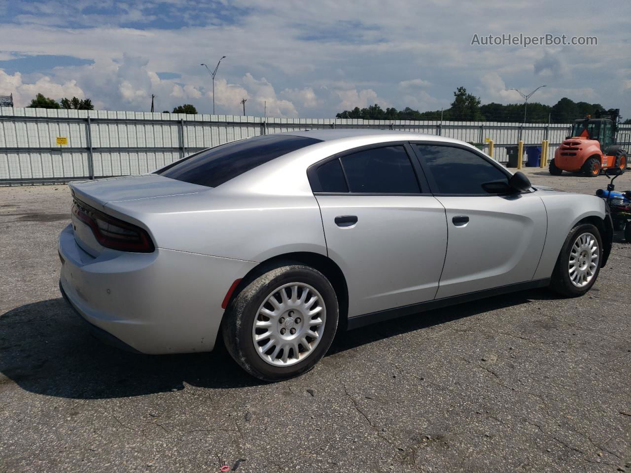 2017 Dodge Charger Police Silver vin: 2C3CDXKT6HH655373