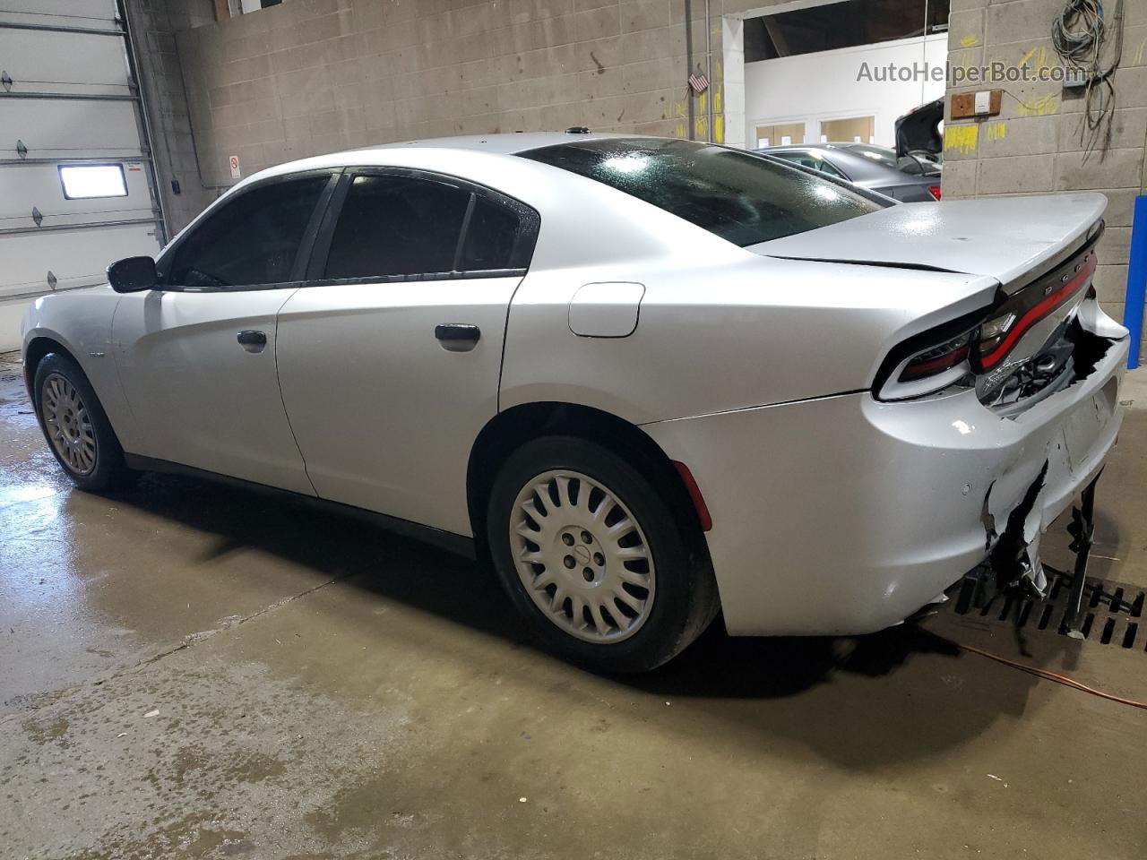 2018 Dodge Charger Police Silver vin: 2C3CDXKT6JH151119