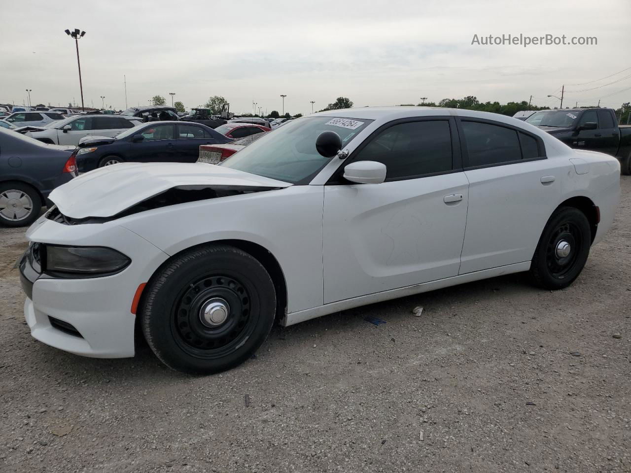 2016 Dodge Charger Police White vin: 2C3CDXKT7GH262674