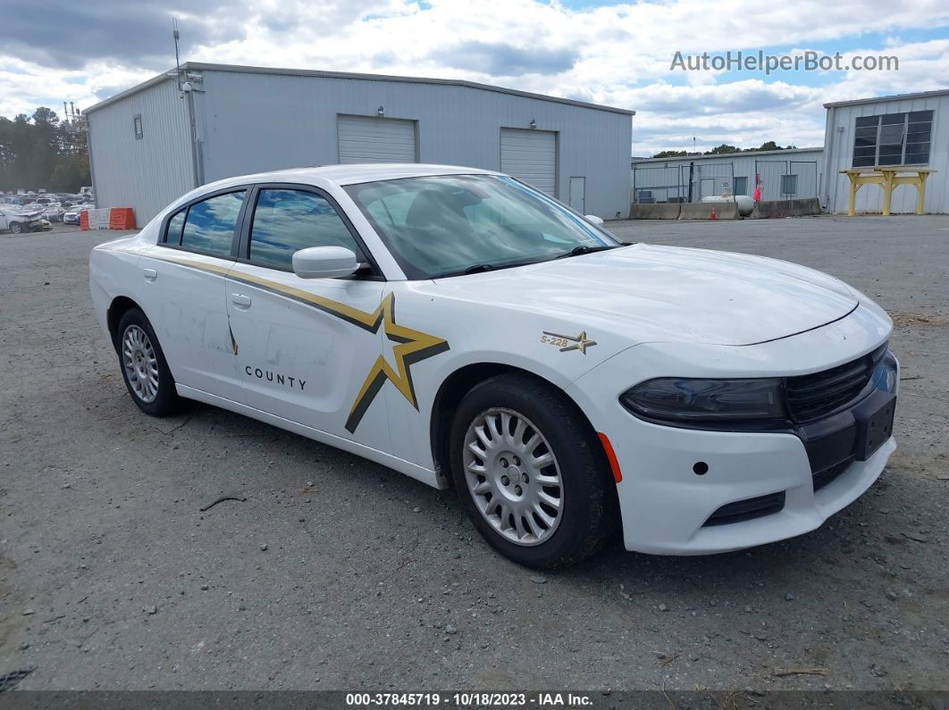 2018 Dodge Charger Police White vin: 2C3CDXKT7JH198384