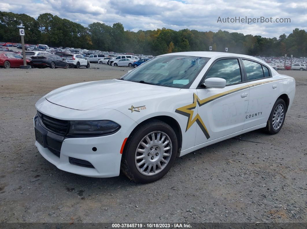 2018 Dodge Charger Police White vin: 2C3CDXKT7JH198384