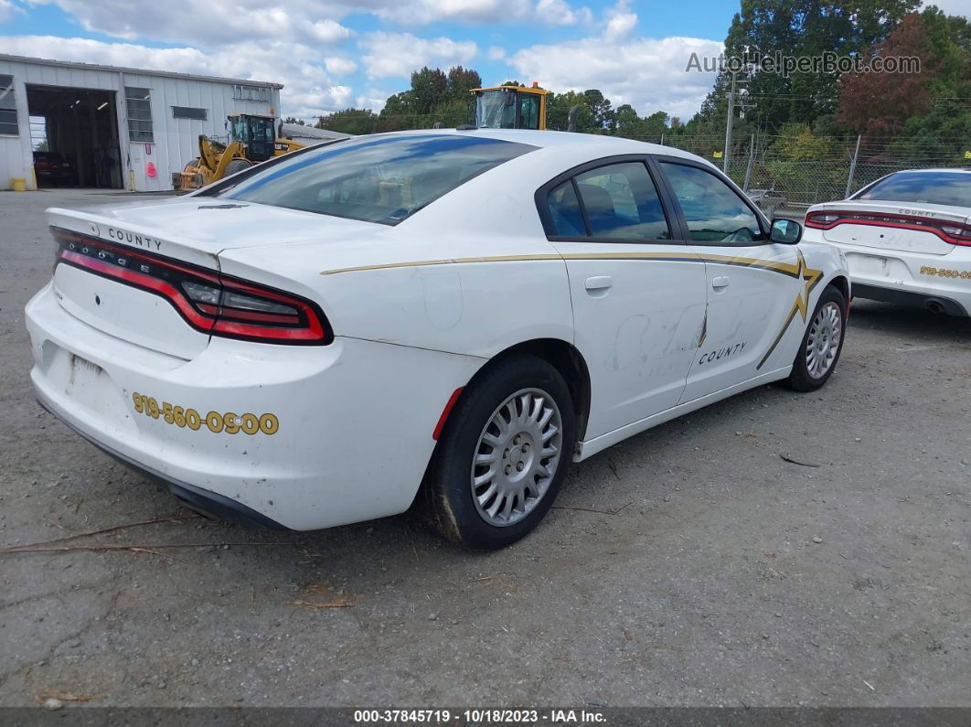 2018 Dodge Charger Police White vin: 2C3CDXKT7JH198384