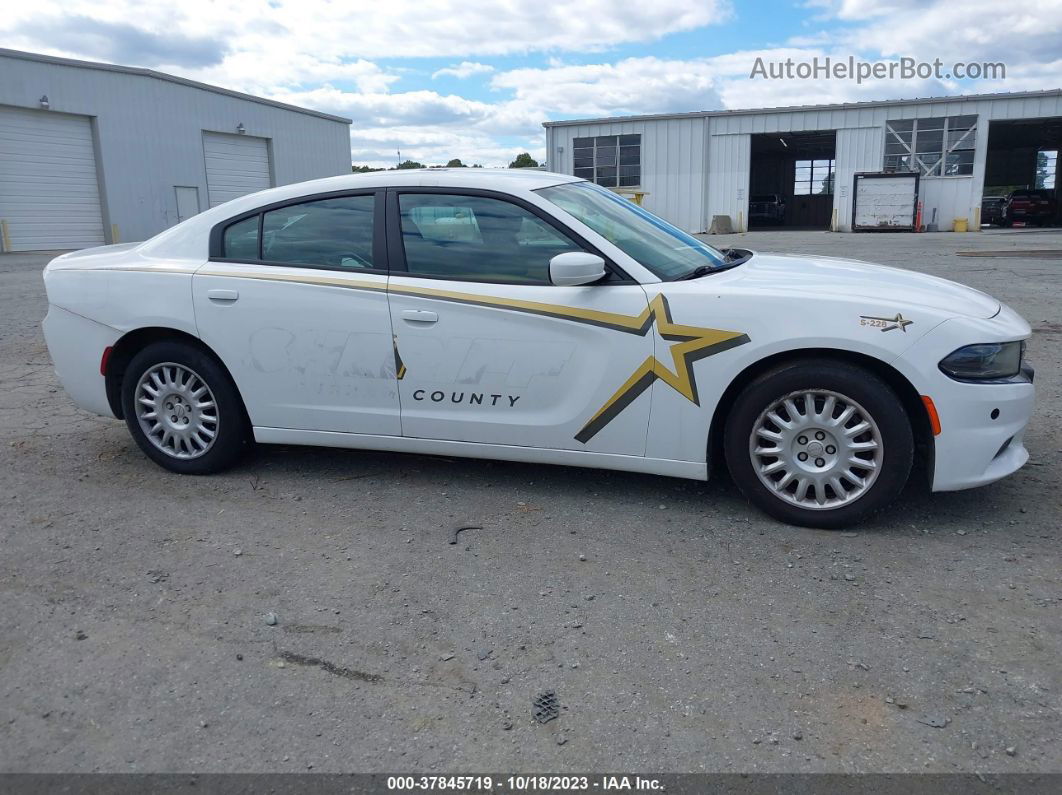 2018 Dodge Charger Police White vin: 2C3CDXKT7JH198384