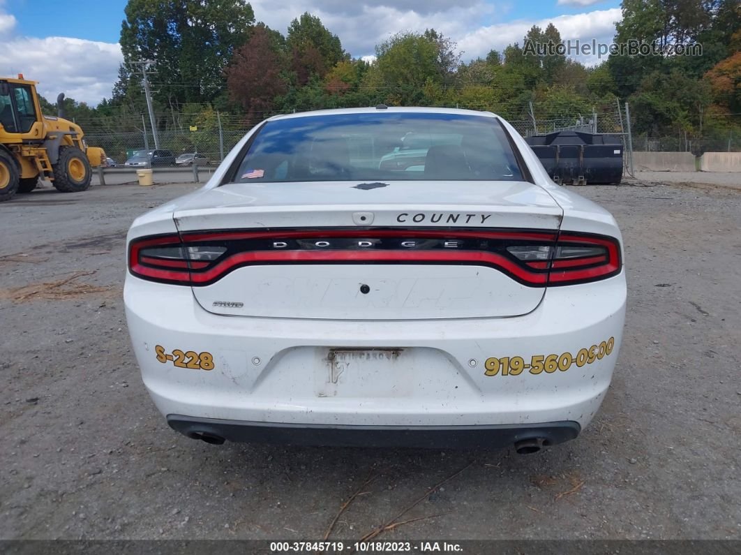 2018 Dodge Charger Police White vin: 2C3CDXKT7JH198384