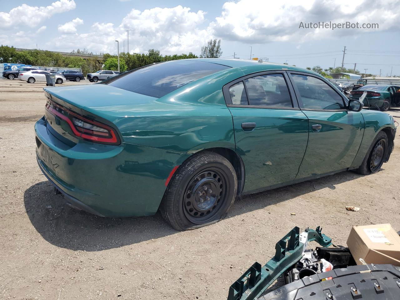 2017 Dodge Charger Police Green vin: 2C3CDXKT8HH625694