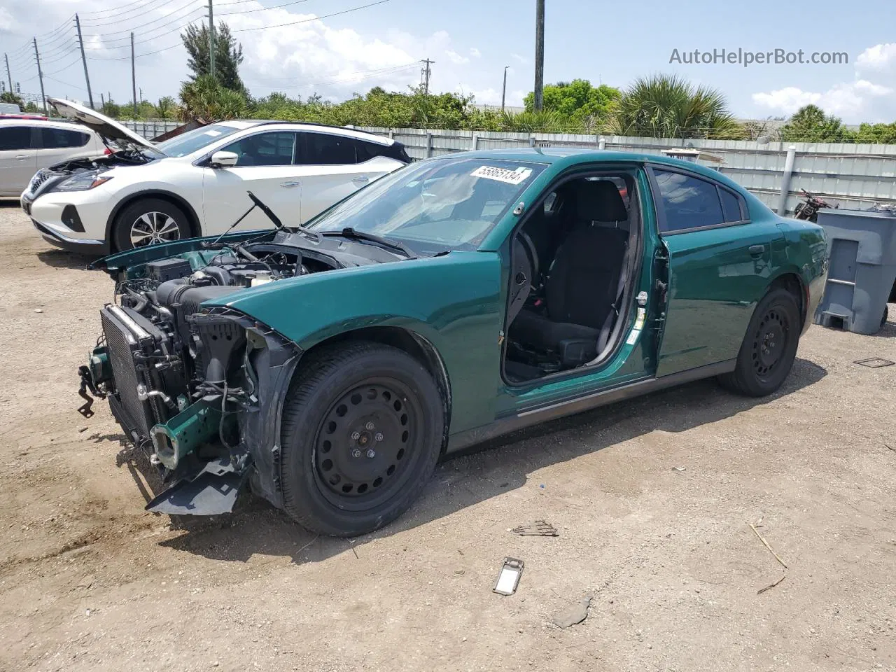 2017 Dodge Charger Police Green vin: 2C3CDXKT8HH625694