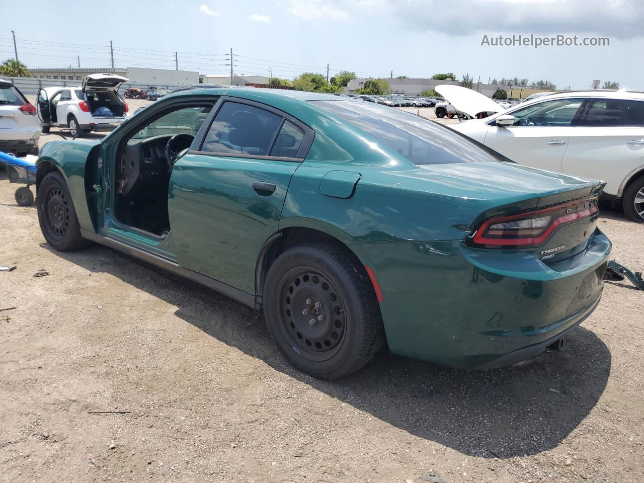 2017 Dodge Charger Police Green vin: 2C3CDXKT8HH625694