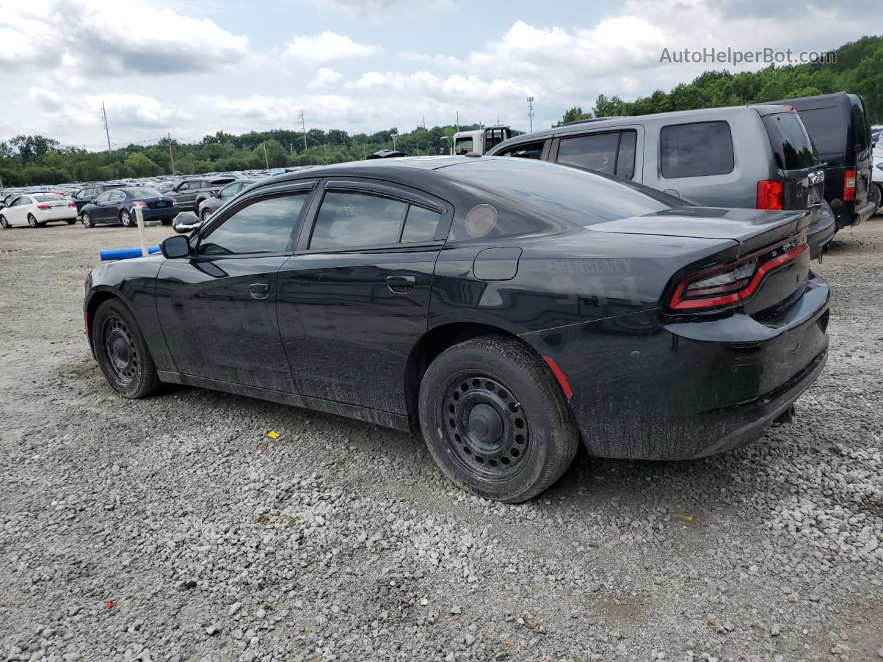 2018 Dodge Charger Police Black vin: 2C3CDXKT9JH295750