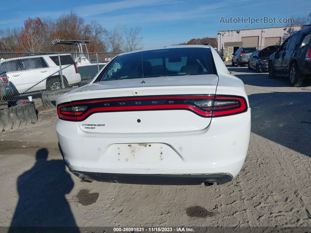 2017 Dodge Charger Police Awd White vin: 2C3CDXKTXHH542428