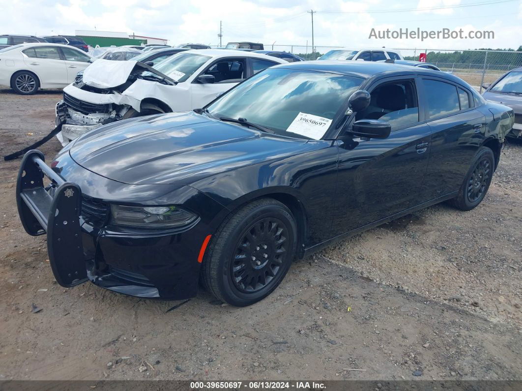 2018 Dodge Charger Police Awd Black vin: 2C3CDXKTXJH248971