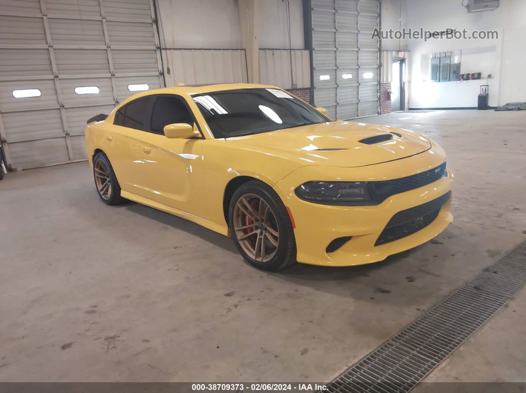 2017 Dodge Charger Srt Hellcat Rwd Yellow vin: 2C3CDXL90HH527956