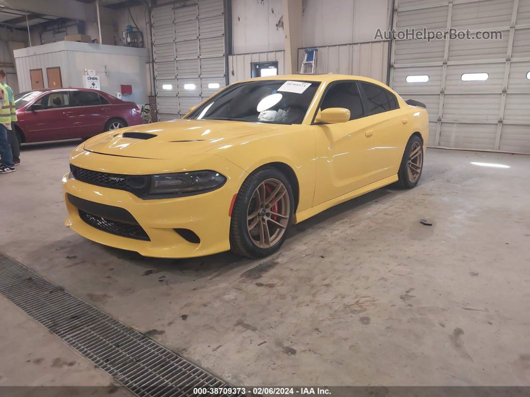 2017 Dodge Charger Srt Hellcat Rwd Yellow vin: 2C3CDXL90HH527956