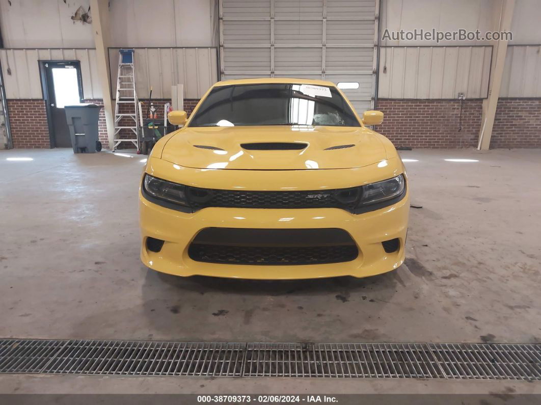 2017 Dodge Charger Srt Hellcat Rwd Yellow vin: 2C3CDXL90HH527956