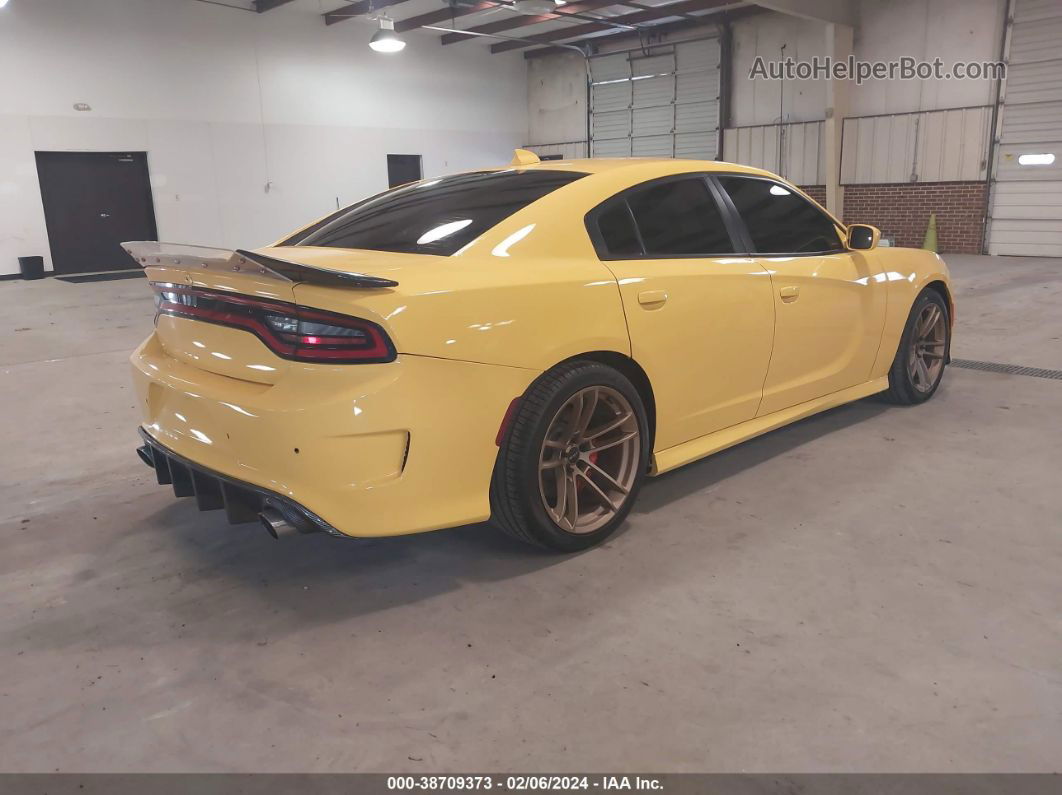 2017 Dodge Charger Srt Hellcat Rwd Yellow vin: 2C3CDXL90HH527956