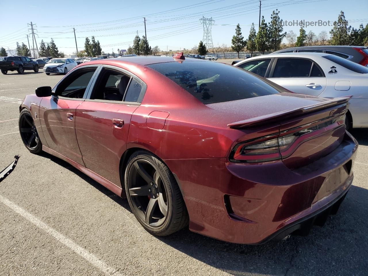 2018 Dodge Charger Srt Hellcat Red vin: 2C3CDXL91JH254208