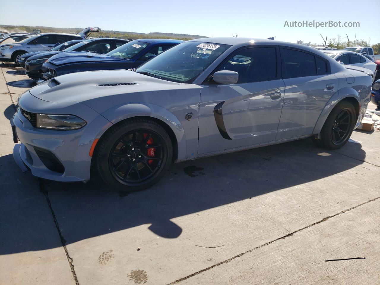 2021 Dodge Charger Srt Hellcat Gray vin: 2C3CDXL92MH524650