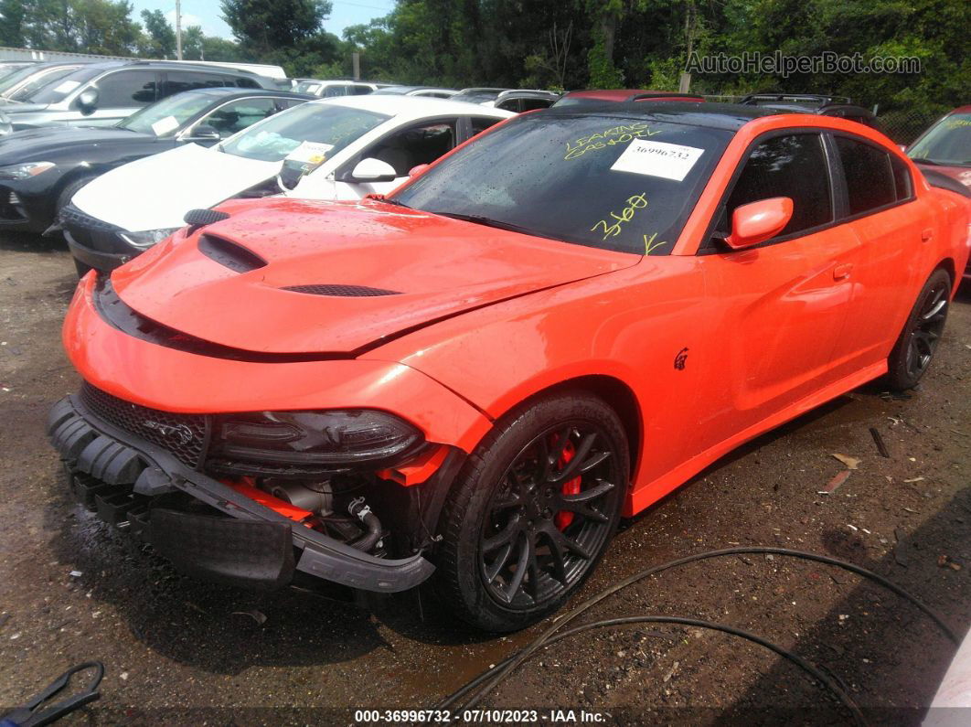 2016 Dodge Charger Srt Hellcat Оранжевый vin: 2C3CDXL93GH354464