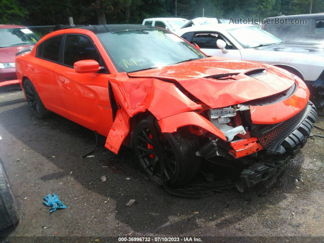 2016 Dodge Charger Srt Hellcat Оранжевый vin: 2C3CDXL93GH354464