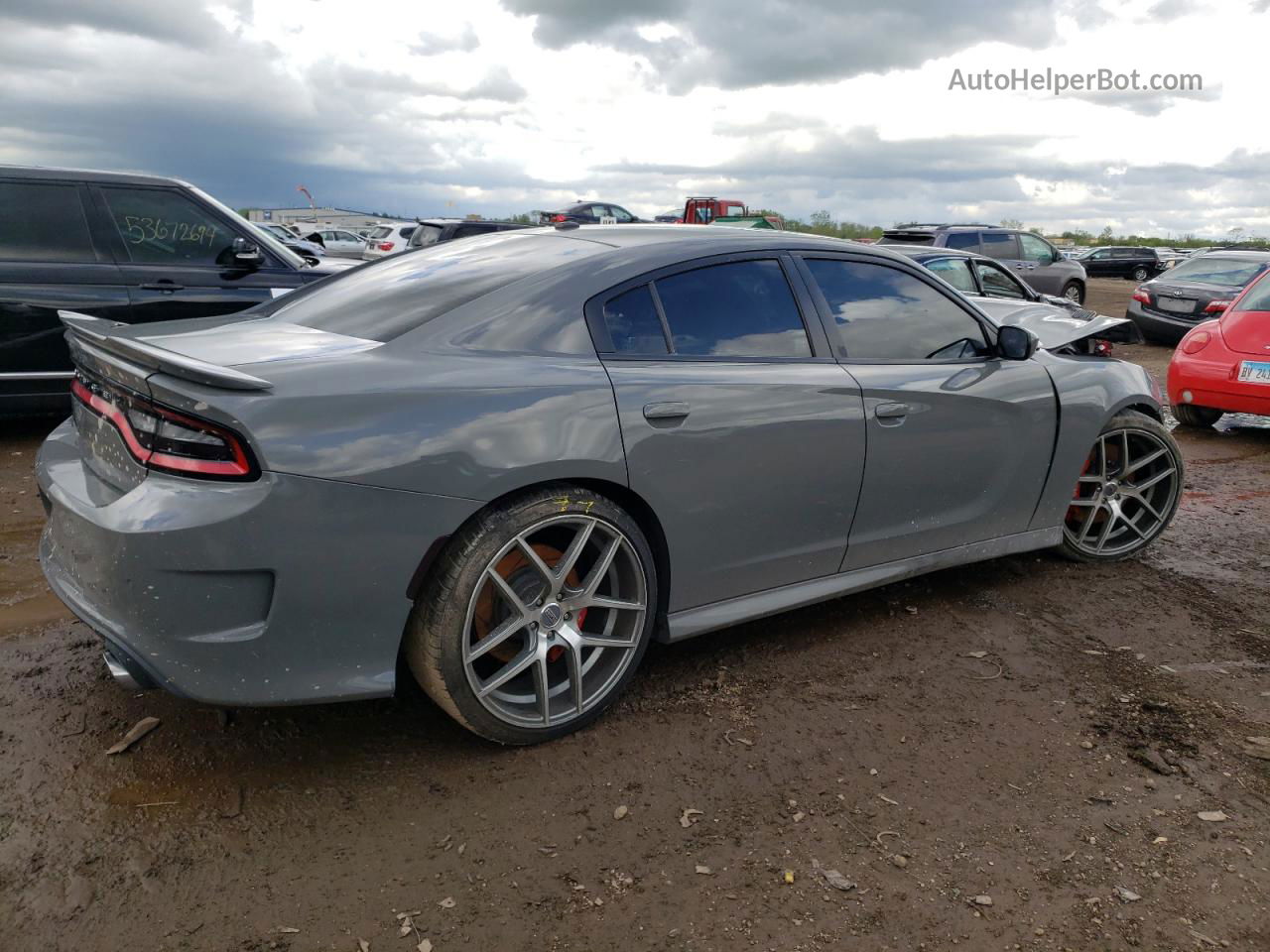 2017 Dodge Charger Srt Hellcat Silver vin: 2C3CDXL95HH567224