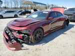 2017 Dodge Charger Srt Hellcat Burgundy vin: 2C3CDXL96HH566986