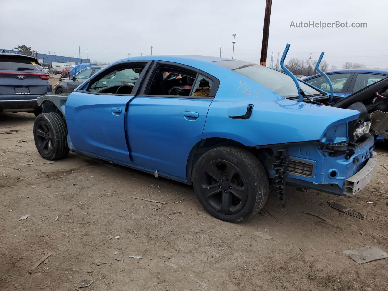 2016 Dodge Charger Srt Hellcat Синий vin: 2C3CDXL98GH164465