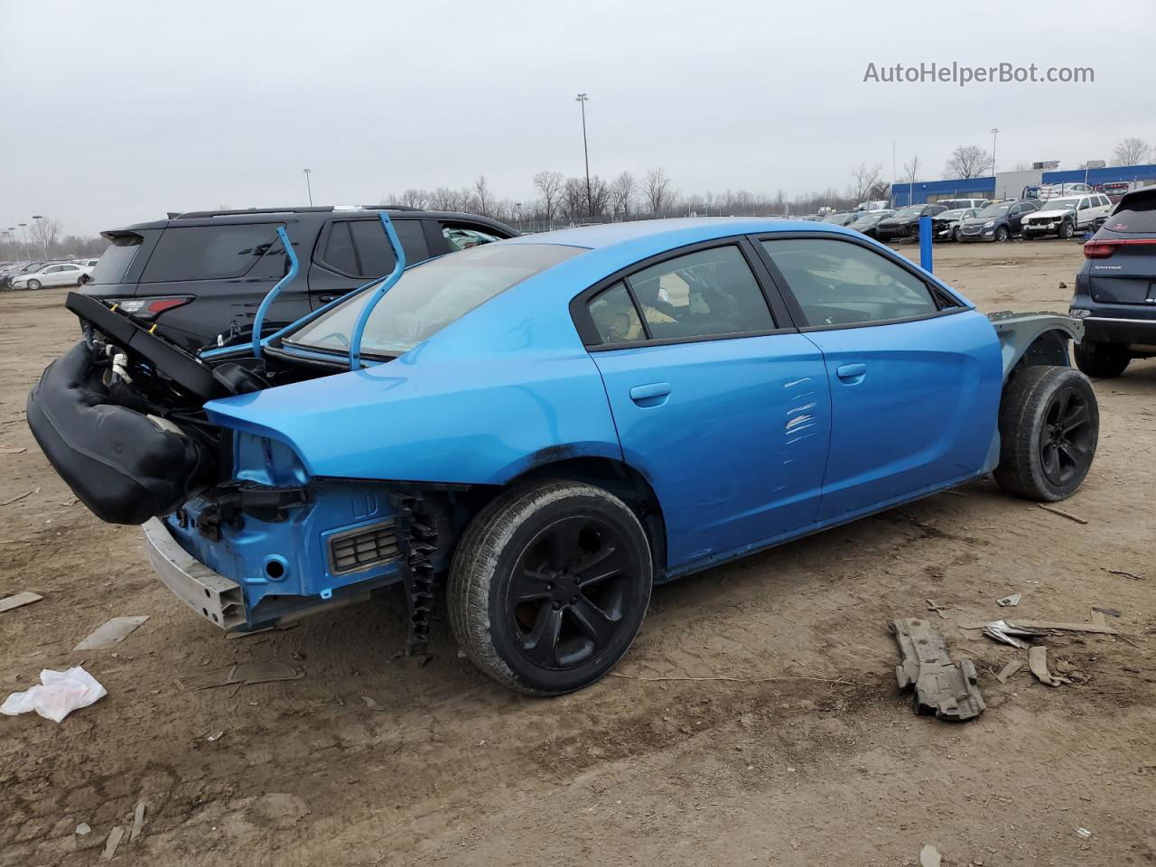 2016 Dodge Charger Srt Hellcat Blue vin: 2C3CDXL98GH164465