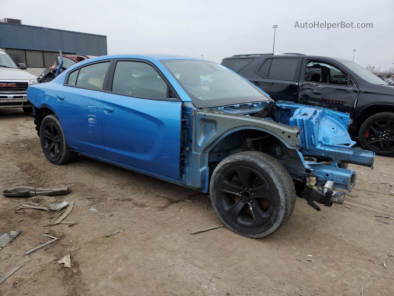 2016 Dodge Charger Srt Hellcat Синий vin: 2C3CDXL98GH164465