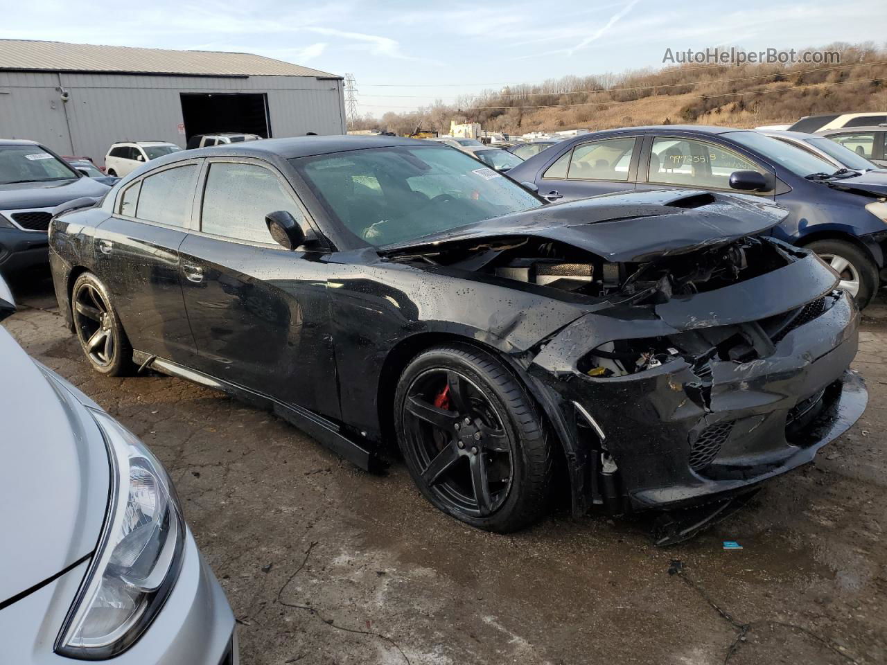 2016 Dodge Charger Srt Hellcat Black vin: 2C3CDXL98GH232859