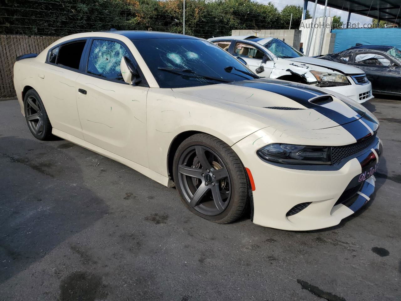 2018 Dodge Charger Srt Hellcat Двухцветный vin: 2C3CDXL98JH289148