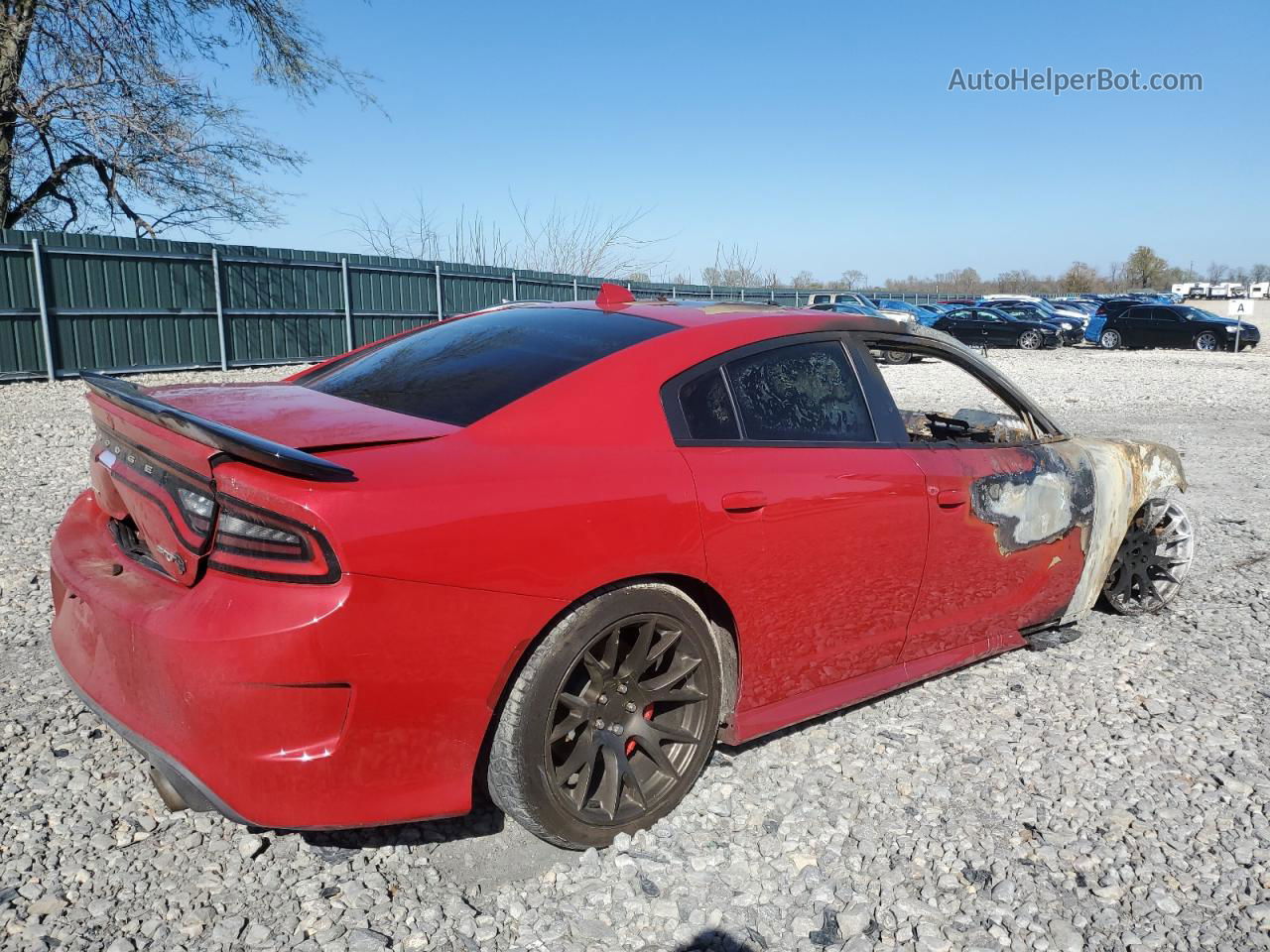 2017 Dodge Charger Srt Hellcat Red vin: 2C3CDXL99HH634150