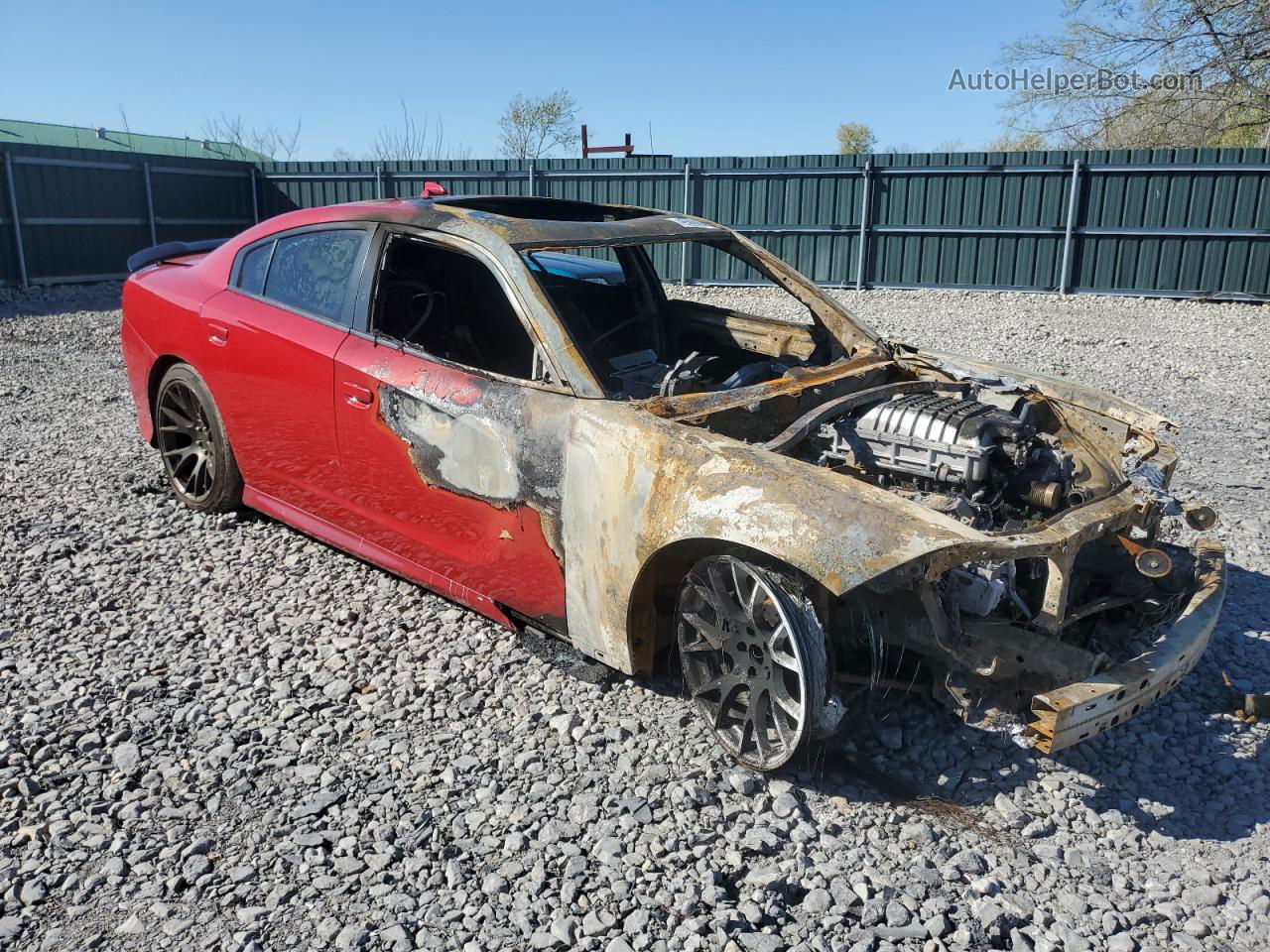 2017 Dodge Charger Srt Hellcat Red vin: 2C3CDXL99HH634150