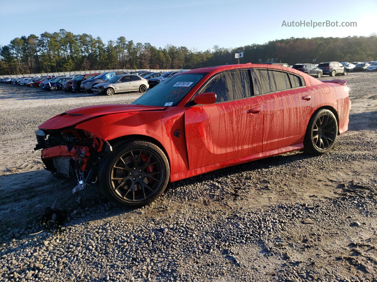 2016 Dodge Charger Srt Hellcat Красный vin: 2C3CDXL9XGH301521