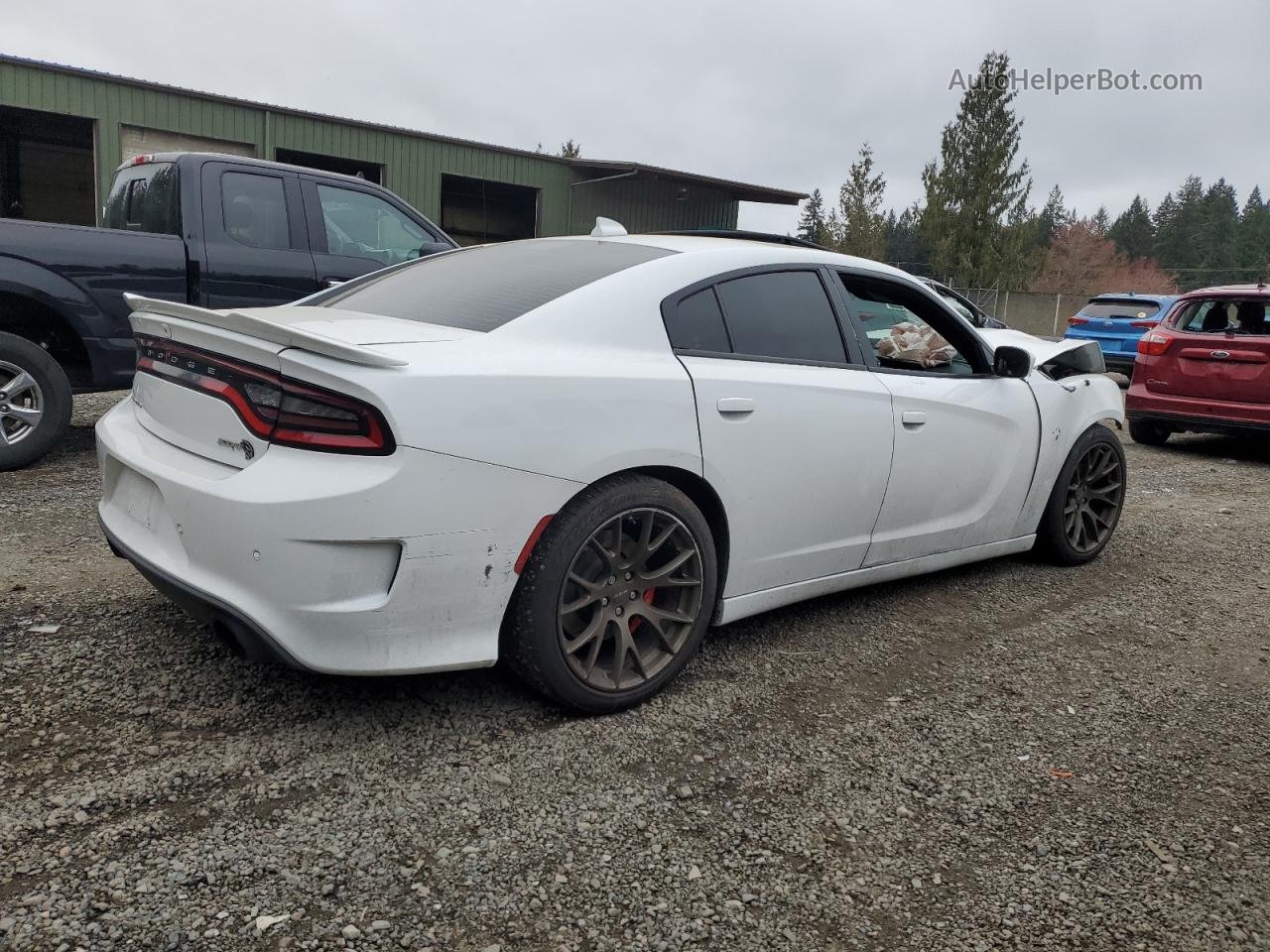 2018 Dodge Charger Srt Hellcat White vin: 2C3CDXL9XJH113086