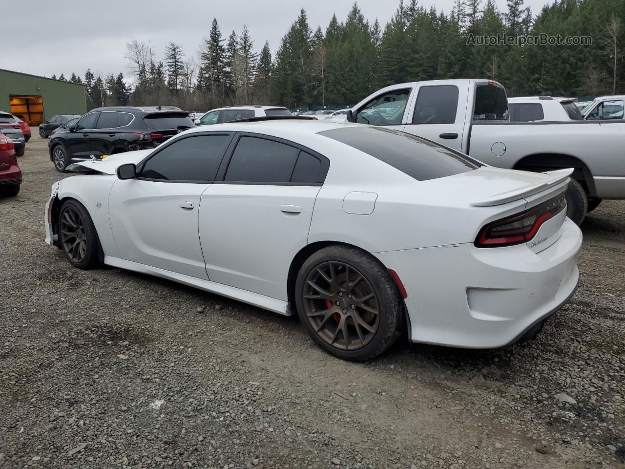 2018 Dodge Charger Srt Hellcat White vin: 2C3CDXL9XJH113086