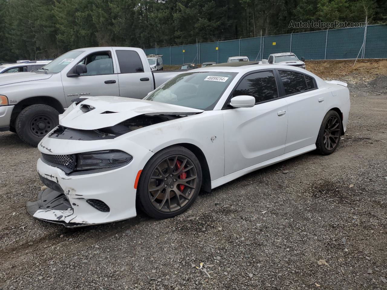 2018 Dodge Charger Srt Hellcat White vin: 2C3CDXL9XJH113086