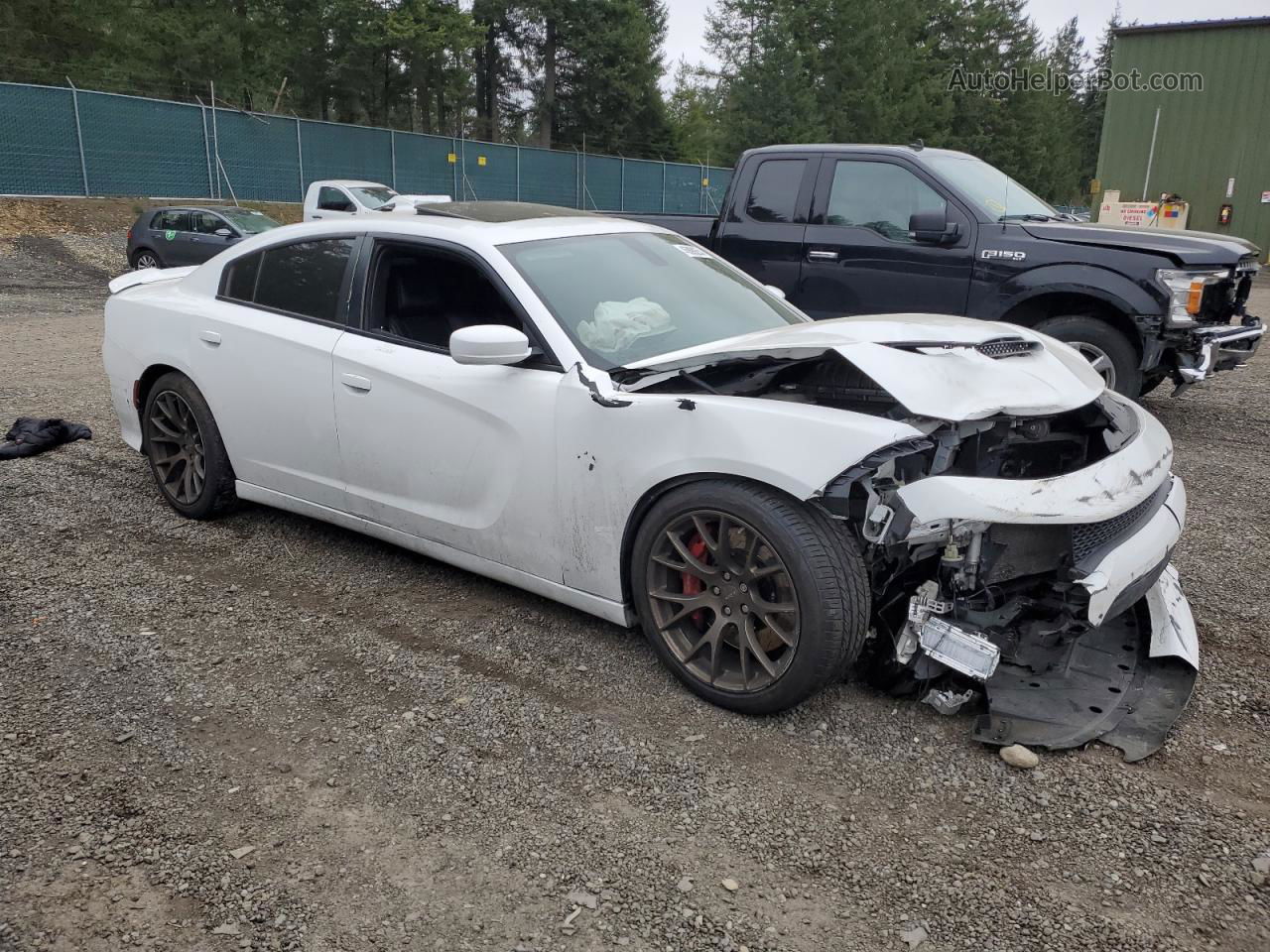 2018 Dodge Charger Srt Hellcat White vin: 2C3CDXL9XJH113086