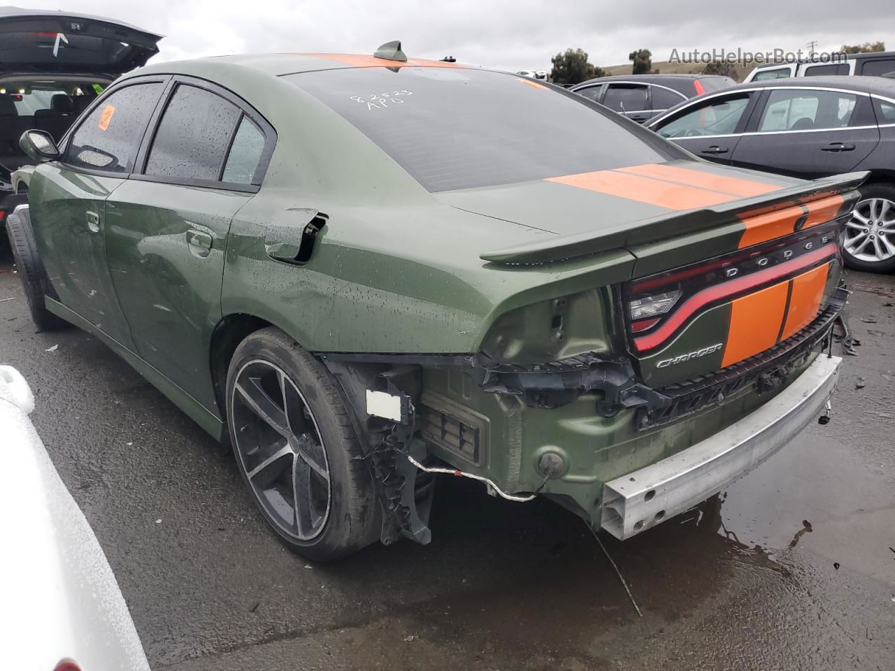 2018 Dodge Charger Srt Hellcat Зеленый vin: 2C3CDXL9XJH331450