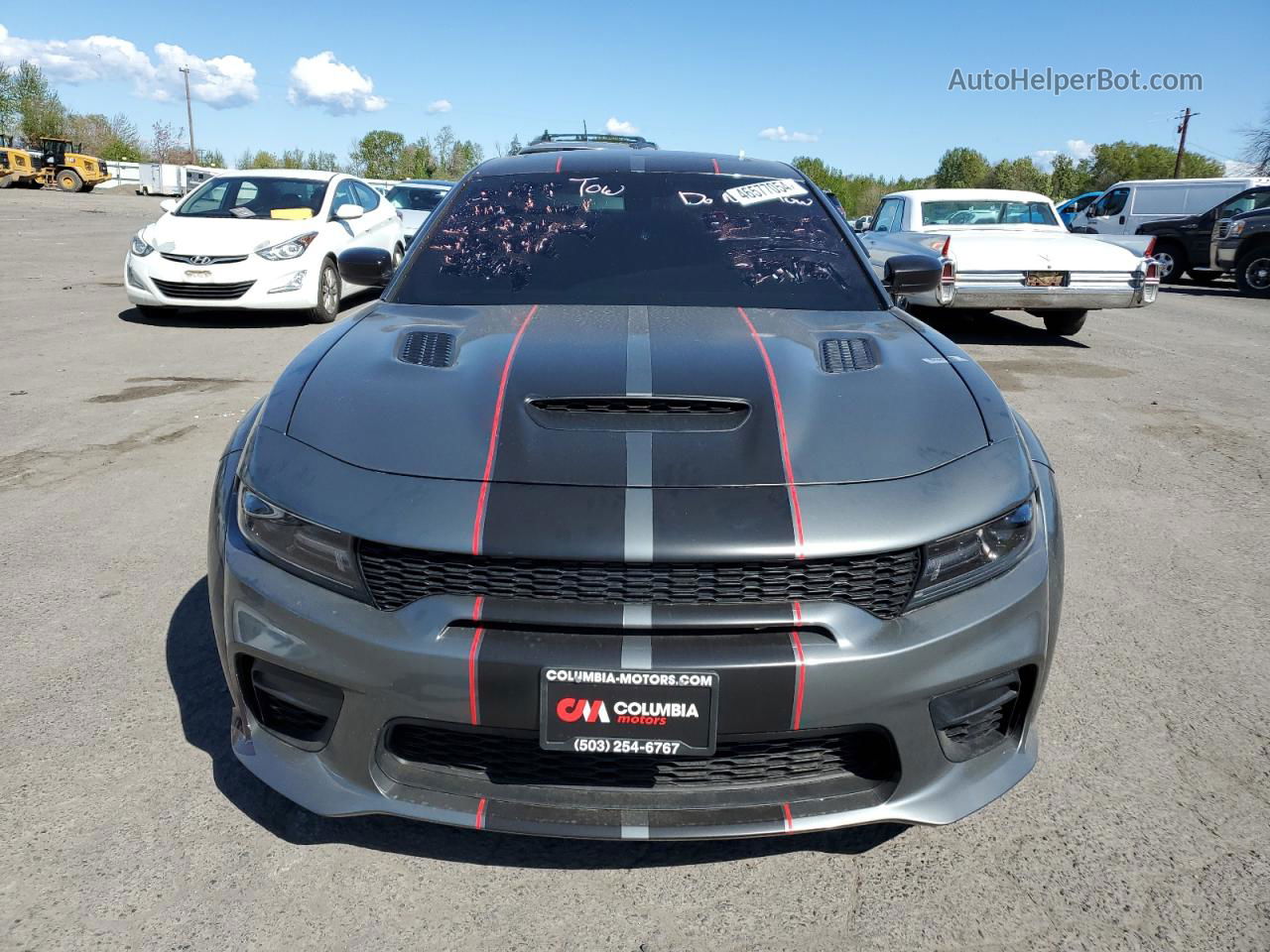 2021 Dodge Charger Srt Hellcat Gray vin: 2C3CDXL9XMH622955