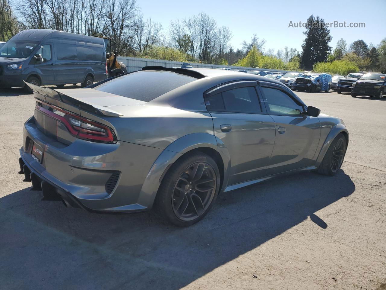 2021 Dodge Charger Srt Hellcat Gray vin: 2C3CDXL9XMH622955