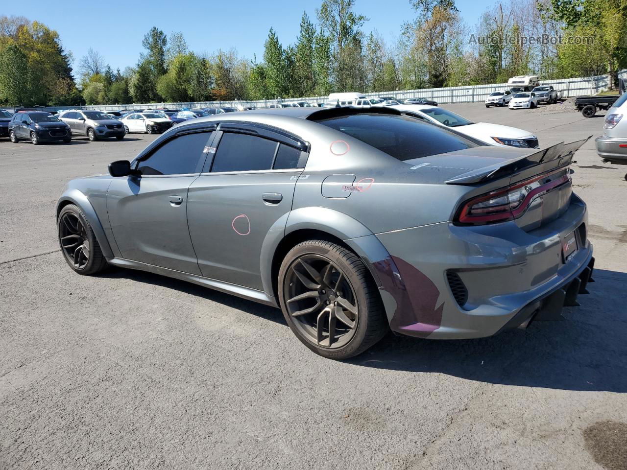 2021 Dodge Charger Srt Hellcat Gray vin: 2C3CDXL9XMH622955