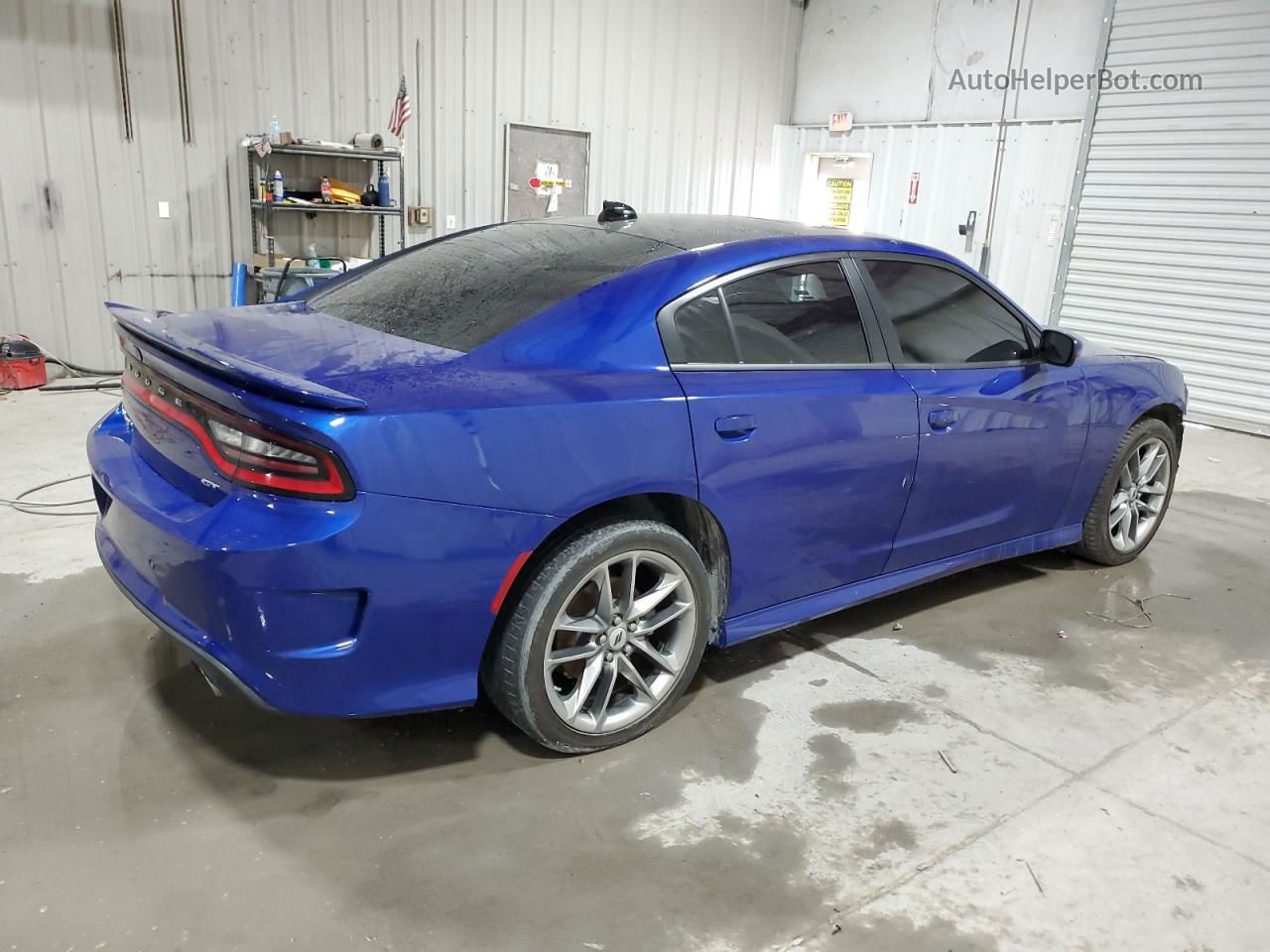 2021 Dodge Charger Gt Blue vin: 2C3CDXMG4MH540863