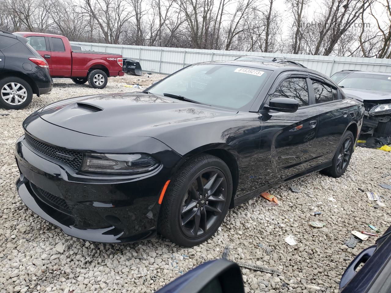 2021 Dodge Charger Gt Черный vin: 2C3CDXMG6MH641063